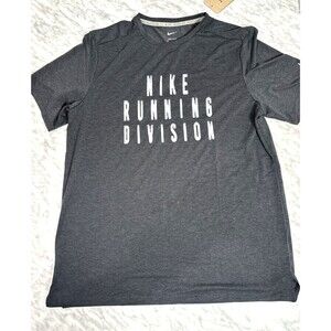 Nike Rise 365 Running Shirt Black Short Sleeve Jersey Men Medium FZ1129 010